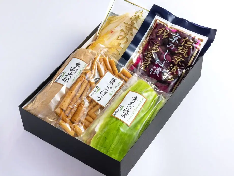 特選・夏の京漬物詰め合わせ【化粧箱包装】3,200円組