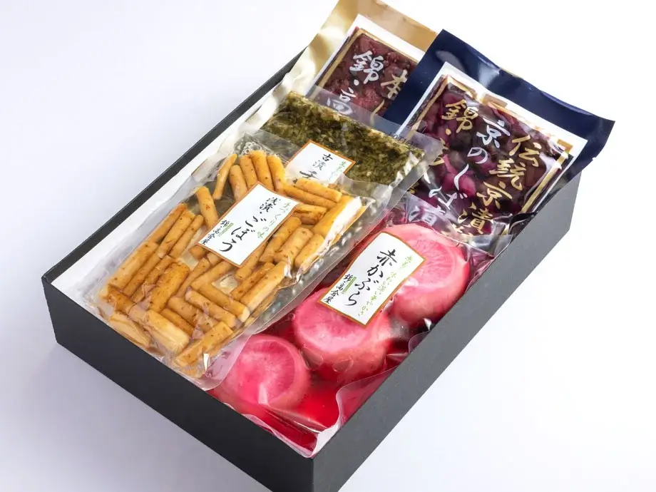 日持ちする京漬物詰め合わせ【化粧箱包装】3,500円組